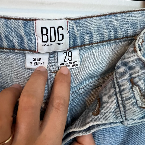 BDG Distressed Light Blue Jeans from UO - Picture 3 of 4